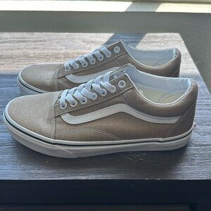 EUC Vans Old Skool, Gold, Women’s Size 9